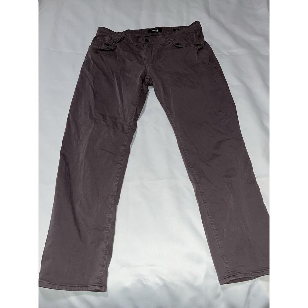 Mavi Pants Mens 38x30 Brown Matt Chino Relaxed Straight Leg Stretch Flex